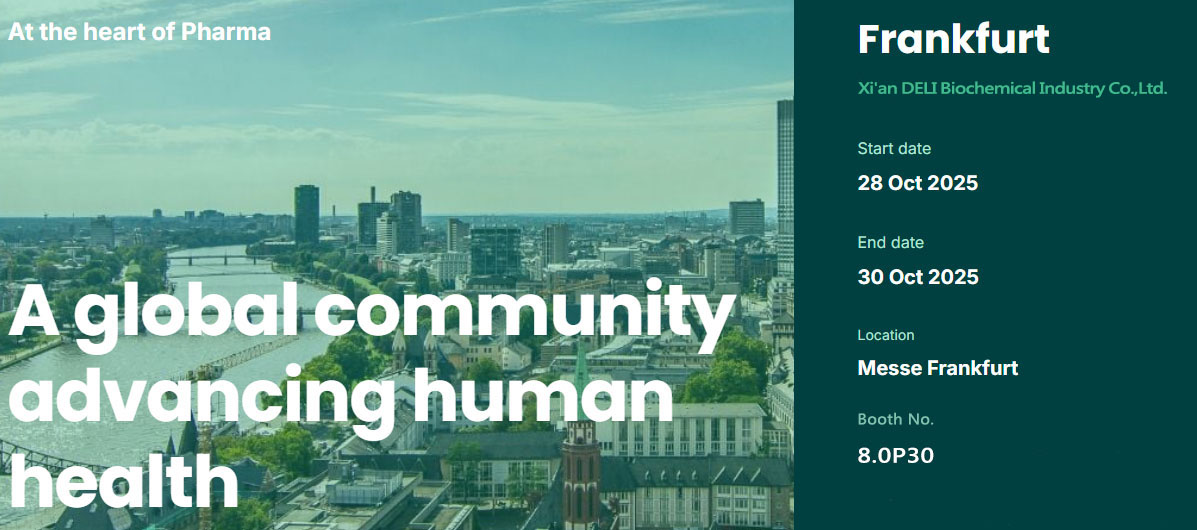 xian deli deli biochemical ກັບການວາງສະແດງທີ່ CPHI Eualif 2025 ໃນ Frankfurt, ເຢຍລະມັນ