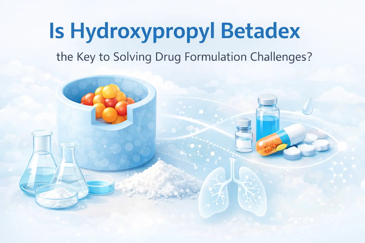 Hydroxypropyl Betadex ເປັນກຸນແຈເພື່ອແກ້ໄຂບັນຫາການກໍານົດຢາ?
